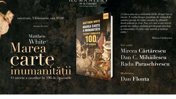 Mircea Cărtărescu, Dan C Mihăilescu, Radu Paraschivescu şi Dan Flonta despre „Marea carte a inumanităţii“ jpeg