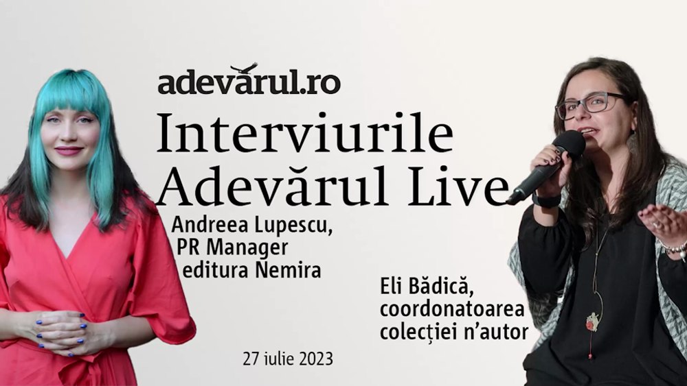 NEMIRA. 32 de ani de plăcerea lecturii, cu Eli Bădică, coordonatoarea colecției n’autor și Andreea Lupescu, PR Manager