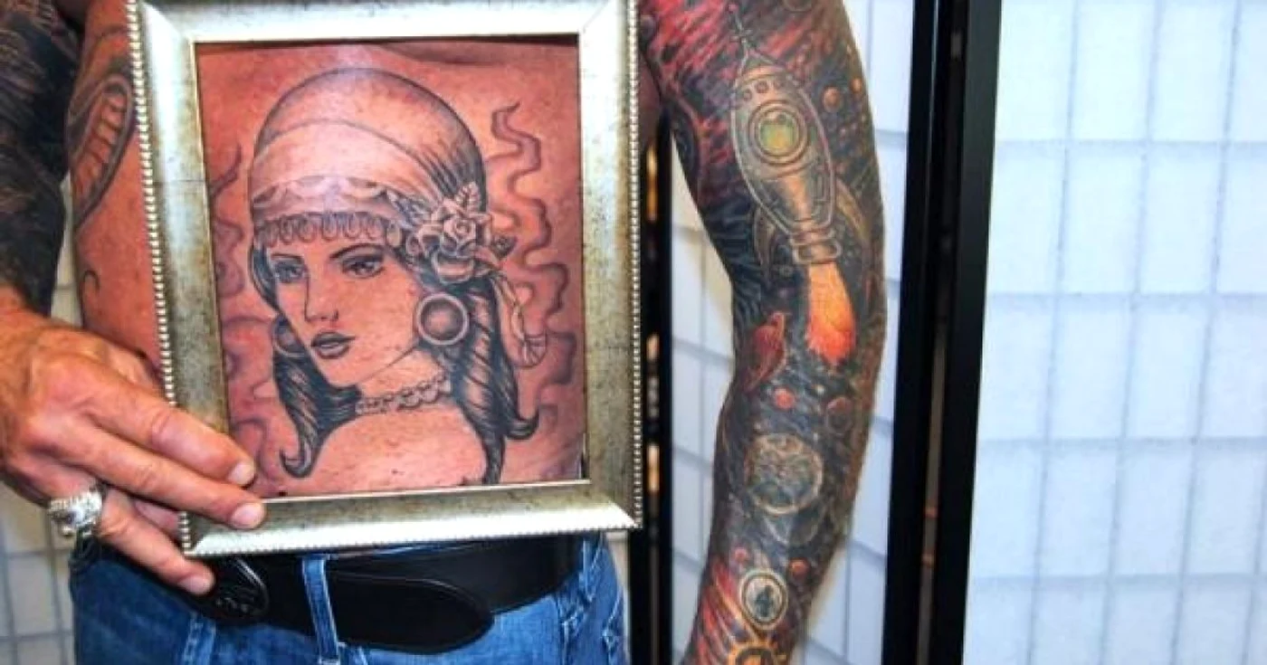 Charles Hamm consideră că tatuajele sunt o operă de artă şi trebuie păstrate după moarte/FOTO Daily Star