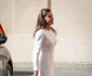 Regina Letizia în alb la Vatican. FOTO: Profimedia