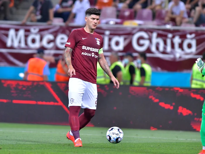Săpunaru a fost eliminat în ultimul meci jucat de Rapid cu FCSBFoto: sportpictures.eu