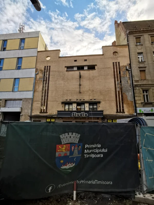 Şantierul cinematografului Studio din Timişoara FOTO Ş.Both