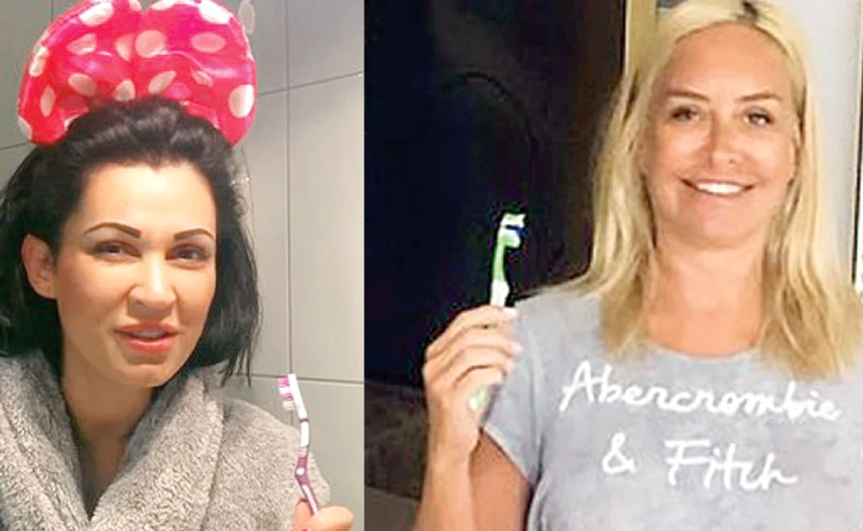 
    Nicoleta şi Vica  au dantura  impecabilă  