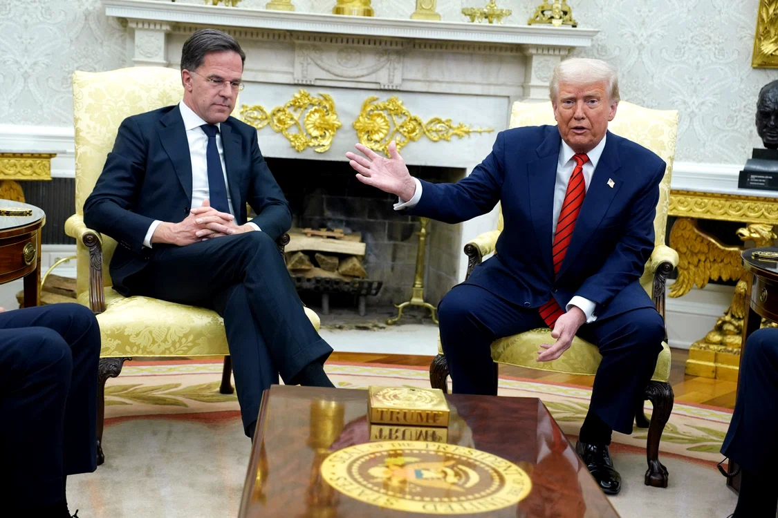 Mark Rutte s-a întâlnit cu Donald Trump la Casa Albă FOTO EPA-EFE