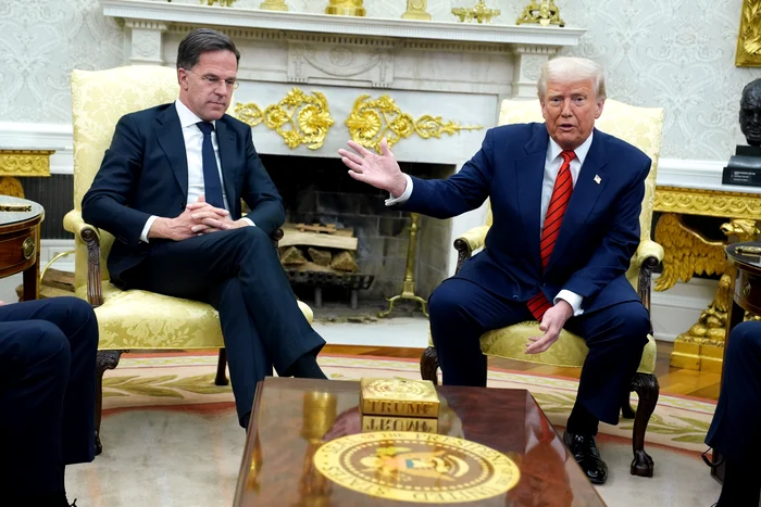Mark Rutte s-a întâlnit cu Donald Trump la Casa Albă FOTO EPA-EFE