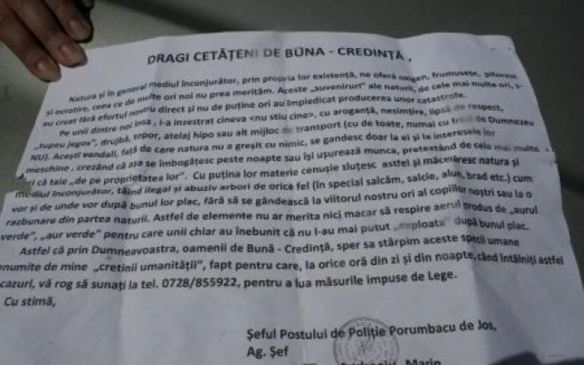Poliţistul este contestat de locuitorii din Porumbacu de Jos