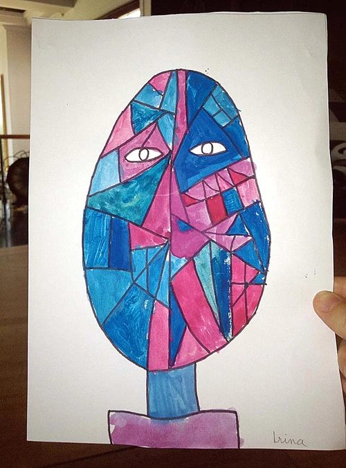 Micuţa s-a lăsat influenţată şi de celebrul Picasso