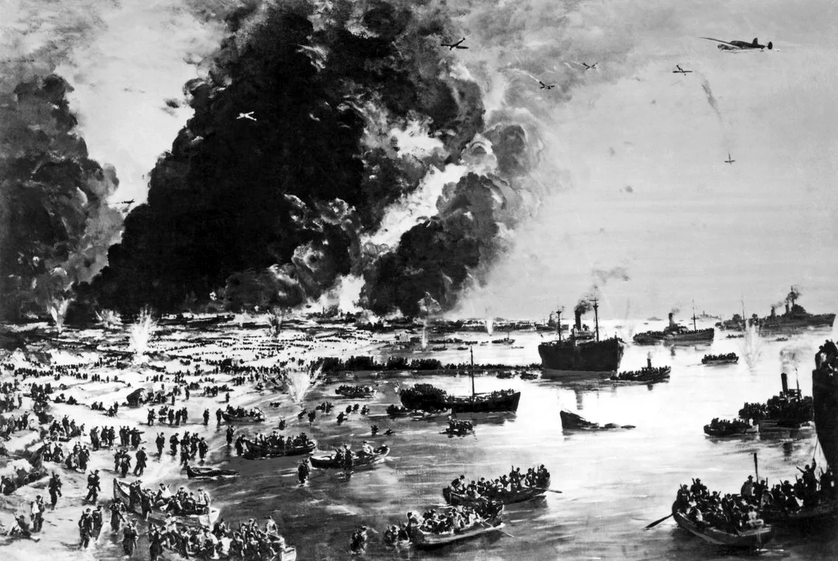 Evacuarea forţelor aliate de pe plajele din Dunkerque (© Getty Images) 
