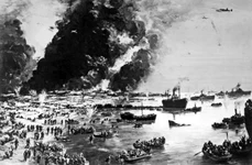 Evacuarea forţelor aliate de pe plajele din Dunkerque (© Getty Images) 