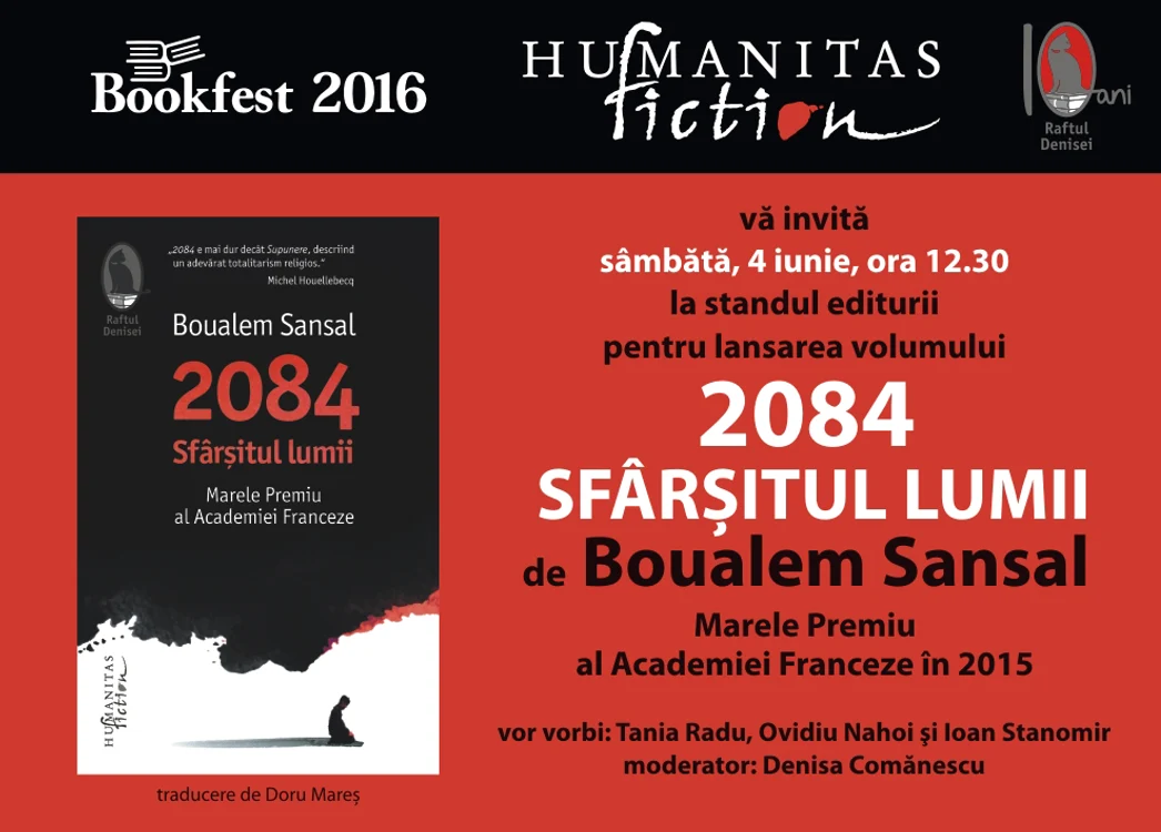 Avanpremieră editorială: 2084 Sfîrşitul lumii jpeg