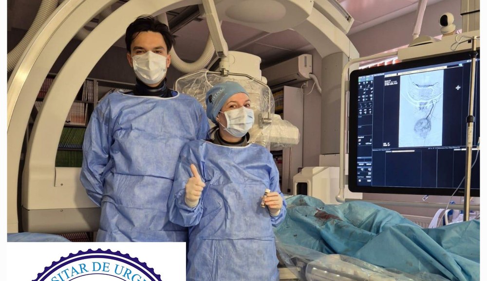 Prima embolizare arterială tiroidiană din România, realizată cu succes la Spitalul Universitar de Urgență București