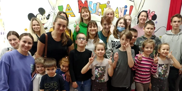refugiati ucraineni petrecere pentru copii la slatina - sursa foto simona rotaru