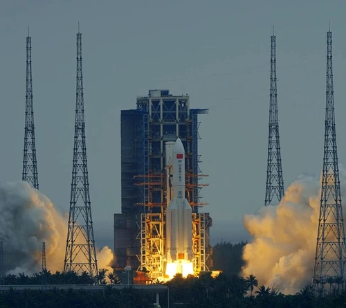 China a lansat ultimul modul al staţiei spațiale Foto:China News Service, CC BY3.0 via Wikimedia.org
