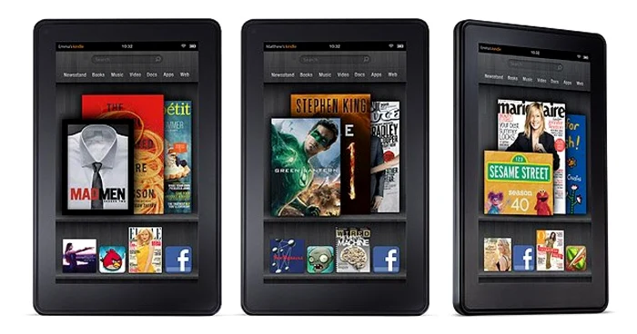 
		    		    
		    	1/3
		    	
		    	
		    	
		    
		    Kindle Fire, prima tabletă a companiei Amazon. 
		