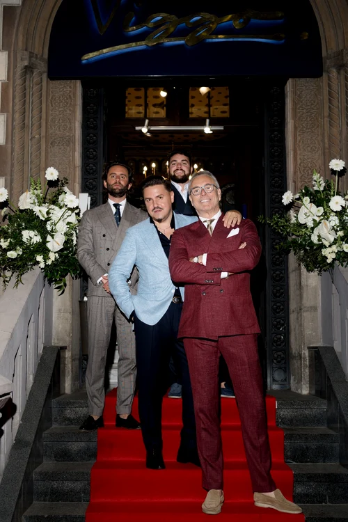 Ionuţ Marin, fondator Viggo, alături de Vittorio Osella, vicepreşedinte Loro Piana şi alţi invitaţi