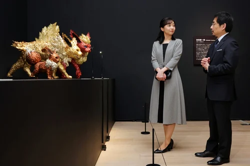 Prințesa Kako la expoziția Pokemon din Tokyo. FOTO: Profimedia