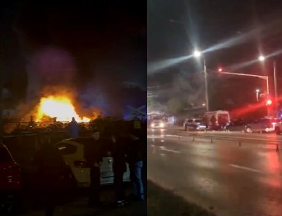 Incendiu devastator la un restaurant din Iași. 