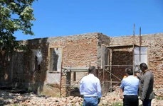 Casa din Goiești în care și-a petrecut copilăria Alexandru Macedonski, în curs de reabilitare (© Facebook / Cosmin Vasile)