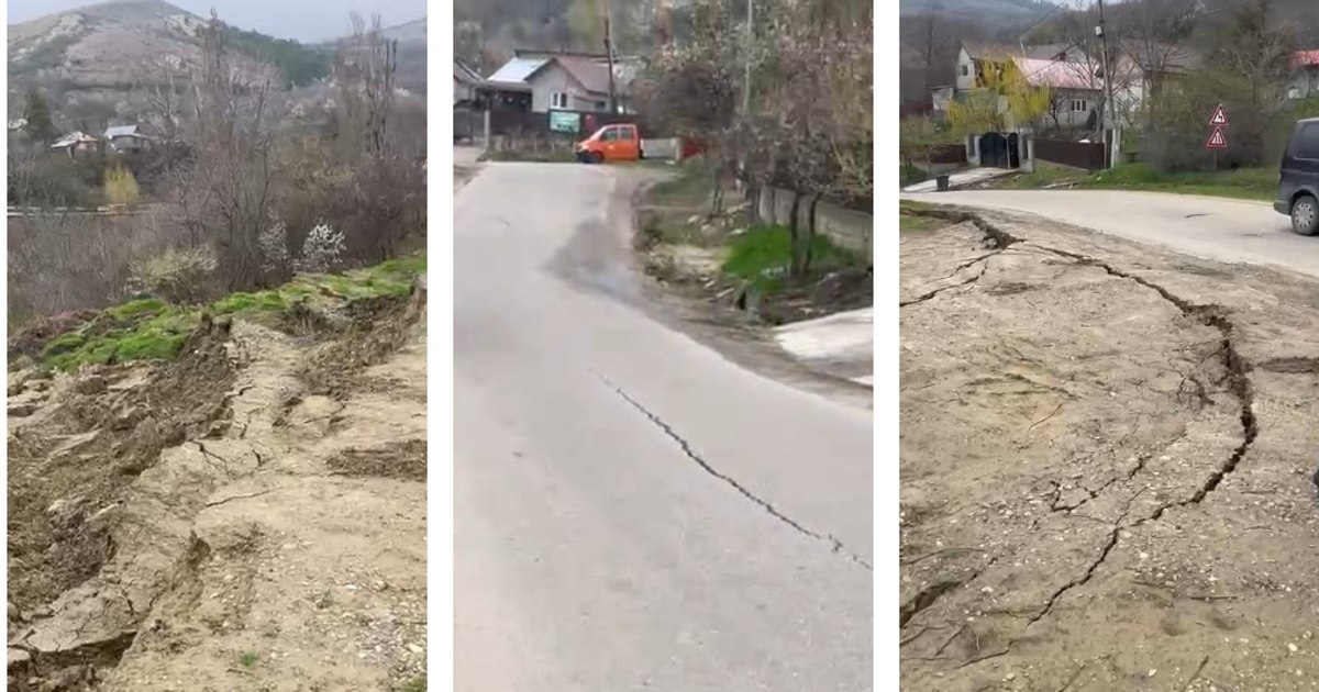 Alunecări de teren și drumuri afectate în Buzău, din cauza ploilor torențiale