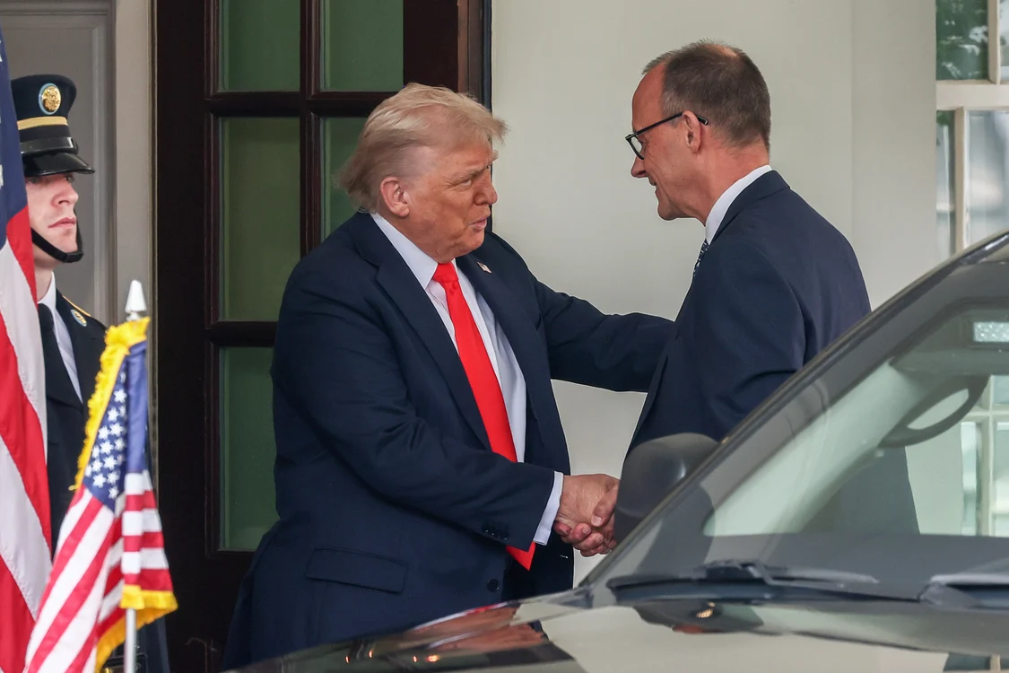 Trump l-a primit pe Merz la Casa Albă FOTO Profimedia