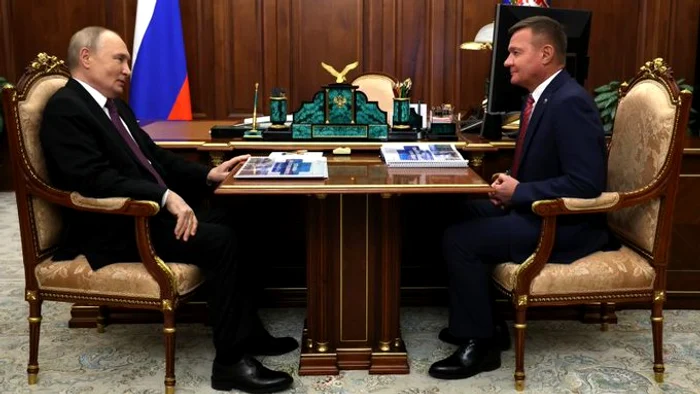 Vladimir Putin și Roman Starovoit/ FOTO:Arhiva