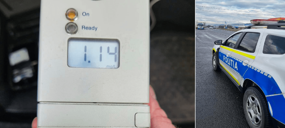 Șofer beat criță, de Crăciun. Reacția unui polițist: „Bombardierul mereu se va contraria”