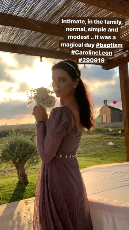 Intim și elegant - așa a fost botezul fetiței lui Catrinel Menghia