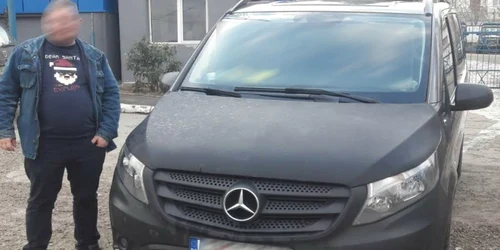 Gălăţeanul prins la volan fără permis de conducere FOTO Poliţia de Frontieră