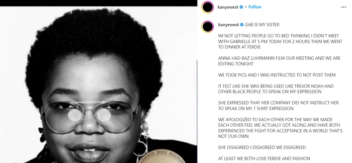 Kanye și Gabriella s-au întâlnit pentru a soluționa conflictul 