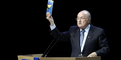 Sepp Blatter îşi ţine discursul în cadrul celui de-al 61-lea Congres FIFA din Zurich