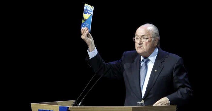 Sepp Blatter îşi ţine discursul în cadrul celui de-al 61-lea Congres FIFA din Zurich