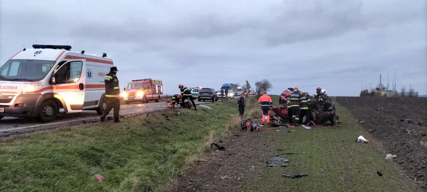 Accidentul în care au pierit 5 persoane FOTO: ISU