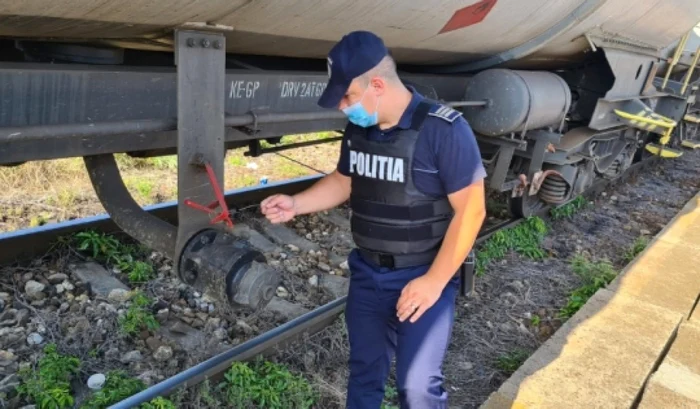 Poliţia, cu ochii pe trenurile de marfă FOTO IGPR