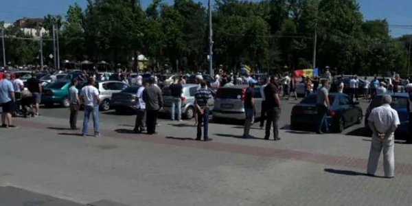 protest soferi Chişinău FOTO IPN