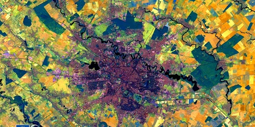 Bucuresti fotografiat din spatiu decembrie 2021 satelit Santinel 2 FOTO Comisia Europeana in Romania
