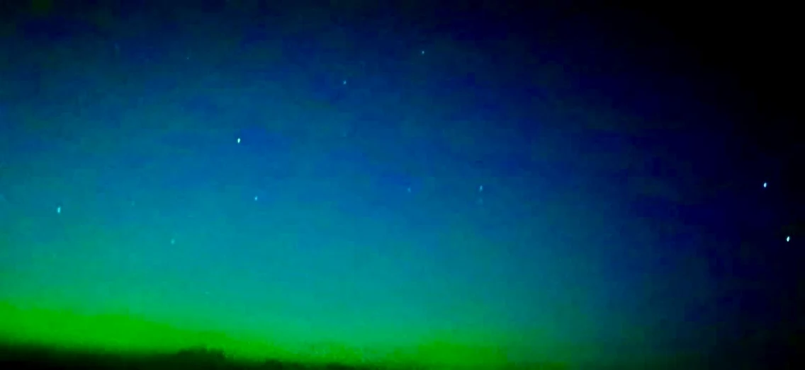 Aurora Boreală, în Bihor Foto: Facebook 