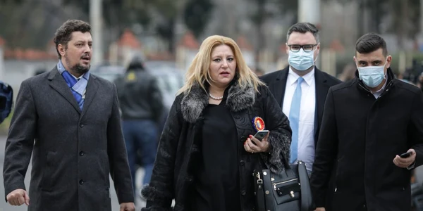 George Simion Diana Şoşoacă şi Claudiu Târziu de la AUR FOTO Inquam Photos / Octav Ganea