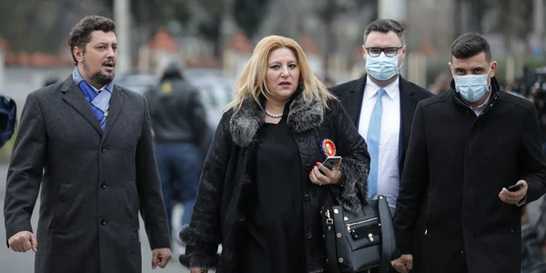 George Simion Diana Şoşoacă şi Claudiu Târziu de la AUR FOTO Inquam Photos / Octav Ganea
