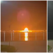 Bombardamente rusești asupra portului Orlovka FOTO captura video FB Alex Dima