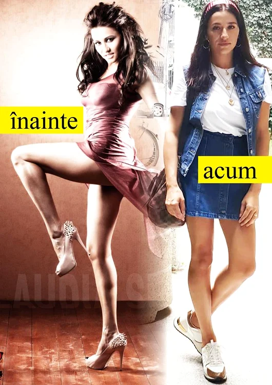 Claudia Pătrăşcanu înainte de căsătorie şi după