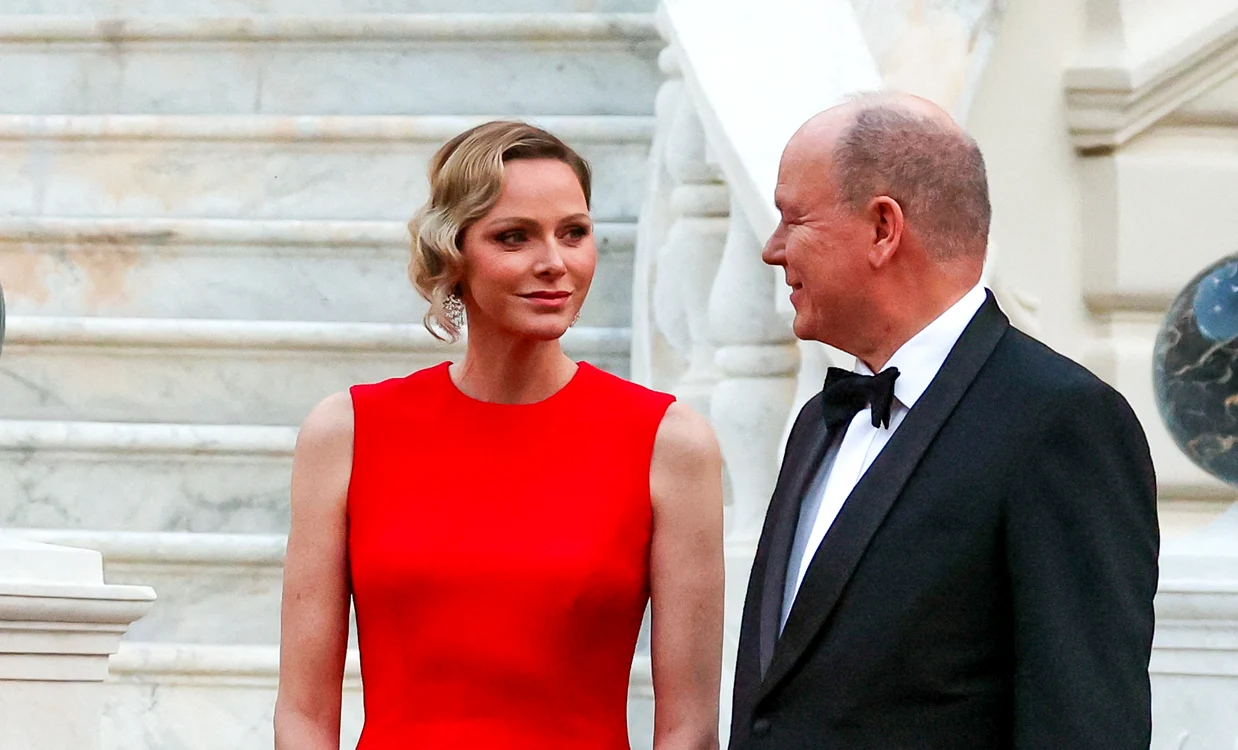 Prințul Albert și Prințesa Charlene de Monaco au organizat un dineu de stat în cinstea soților Macron, Profimedia (1) jpg