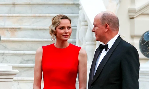 Prințul Albert și Prințesa Charlene de Monaco au organizat un dineu de stat în cinstea soților Macron, Profimedia (1) jpg