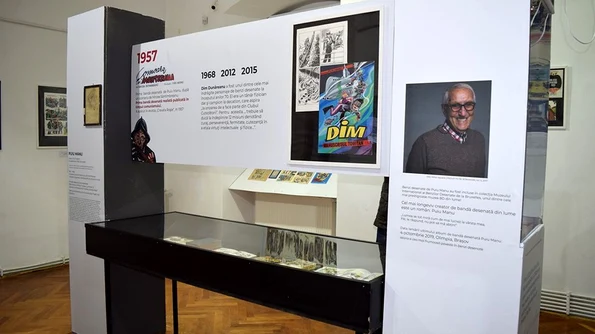 „Puiu Manu Povestea unui maestru al benzii desenate istorice” expoziție la Muzeul Județean de Istorie Brașov jpeg