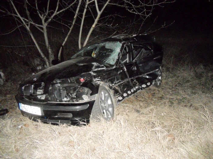 Maşina care a provocat accidentul pe DN 4 FOTO ISU Călăraşi