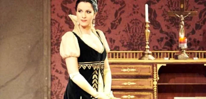 Angela Gheorghiu în opera „Tosca“ de Giacomo Puccini, pe scena Operei de Stat din Viena FOTO mediafax