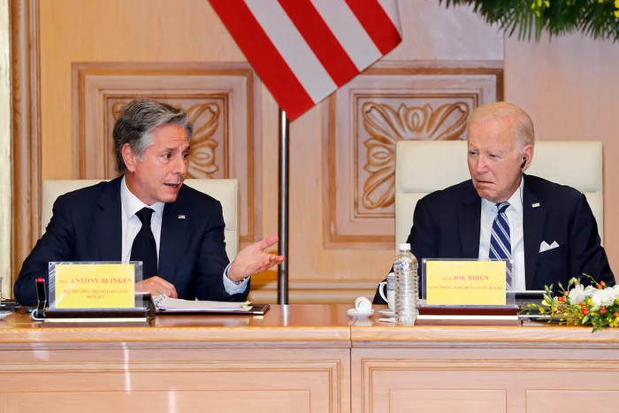 Antony Blinken și președintele american Joe Biden FOTO Profimedia