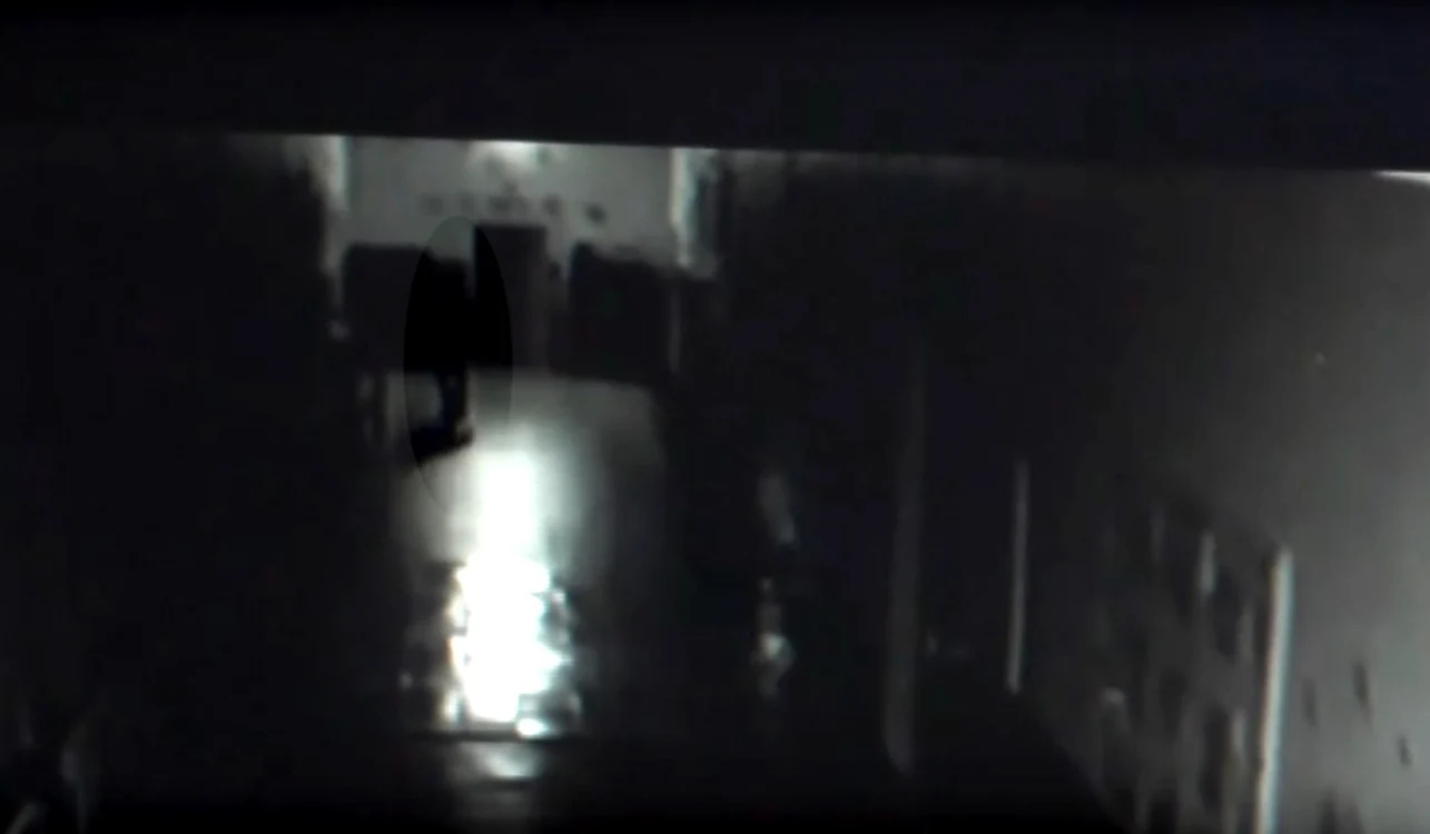 Vizitatorul a fost filmat de camerele de supraveghere