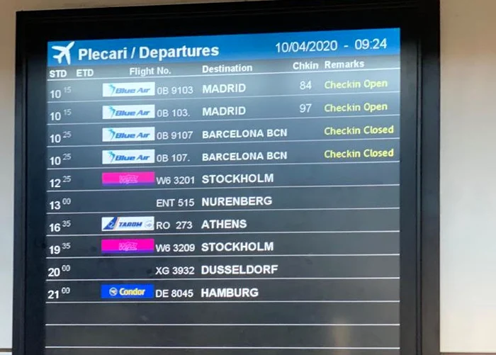 De pe Otopeni pleacă curse charter dar și regulate