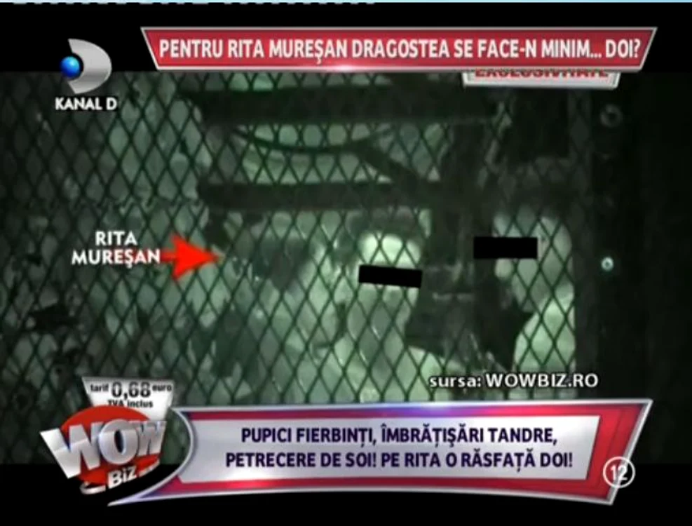 Rita și-a petrecut noaptea în club, cu doi bărbați (captură: Kanal D)