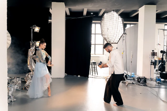 La filmările videoclipului noii melodii. Foto: arhiva personală.